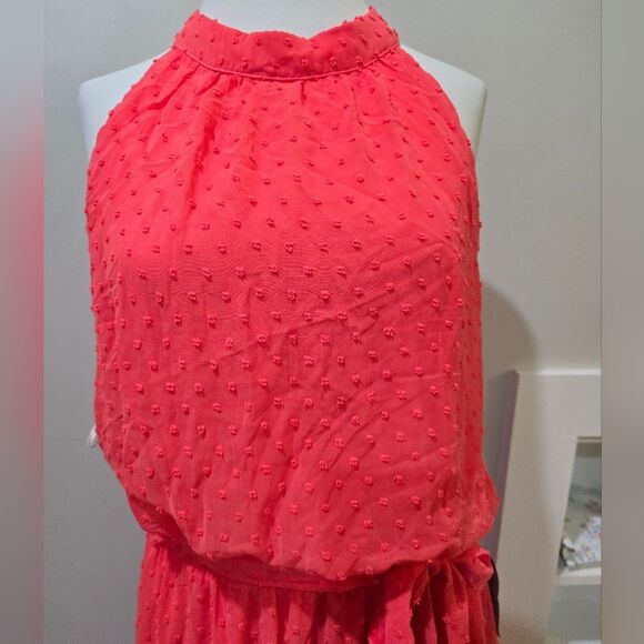 Julia Jordan Sleeveless Tiered Maxi Dress in Hot Pink NWT Size 12 - Picture 5 of 6